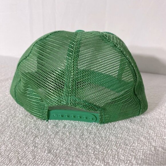 Vintage Green Corduroy PlastiSpan Mesh Back Snap Back Trucker Hat - Picture 3 of 10